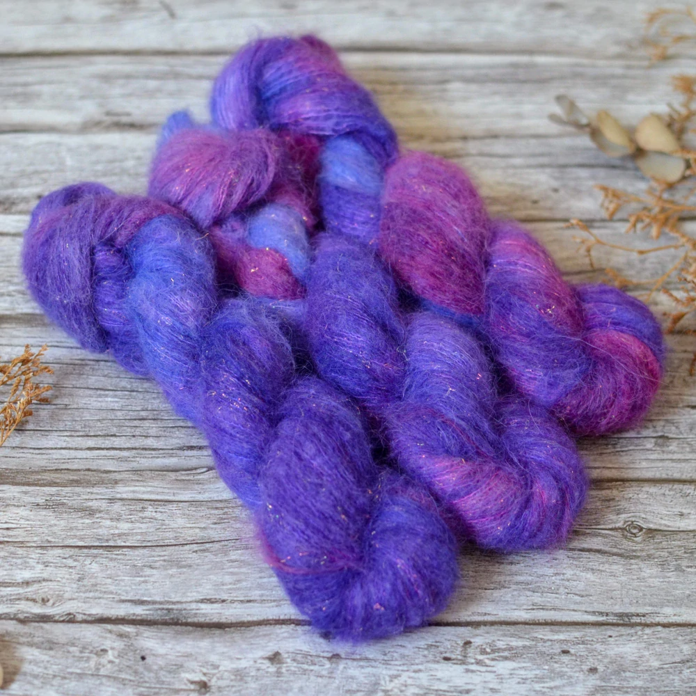 Mermaid Suri Silk - Lilac Stardust