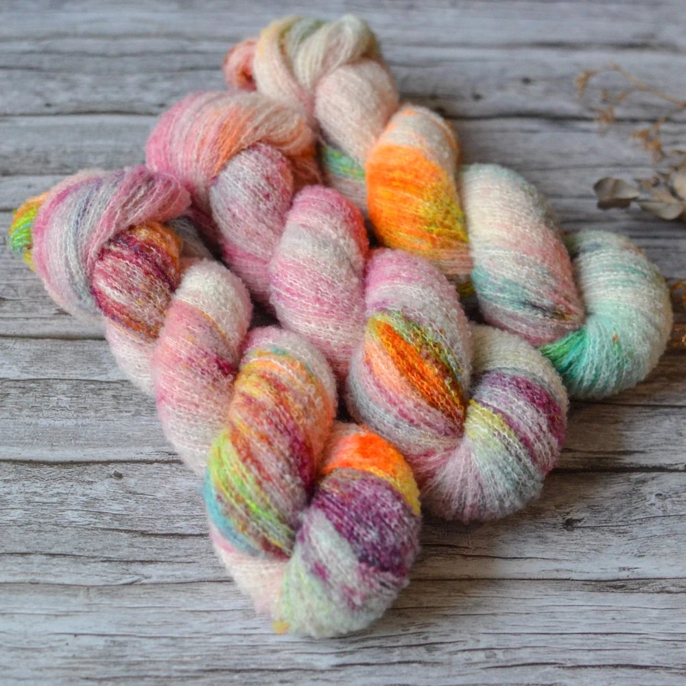 Merino fine bouclé - Summer Sorbet