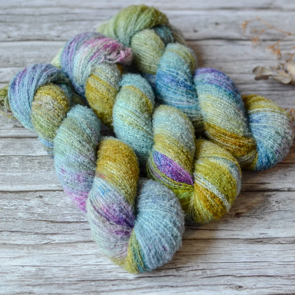 Merino fine bouclé - Garden Pond