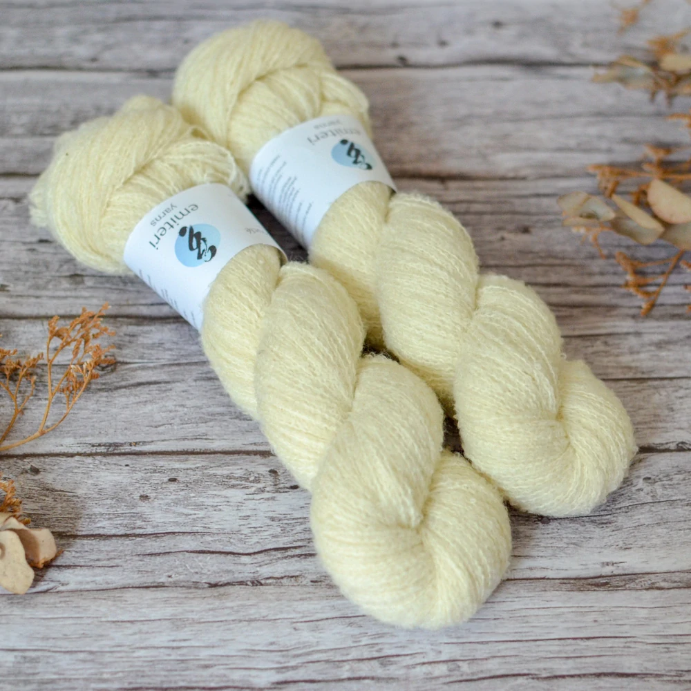 Merino fine bouclé - Natur