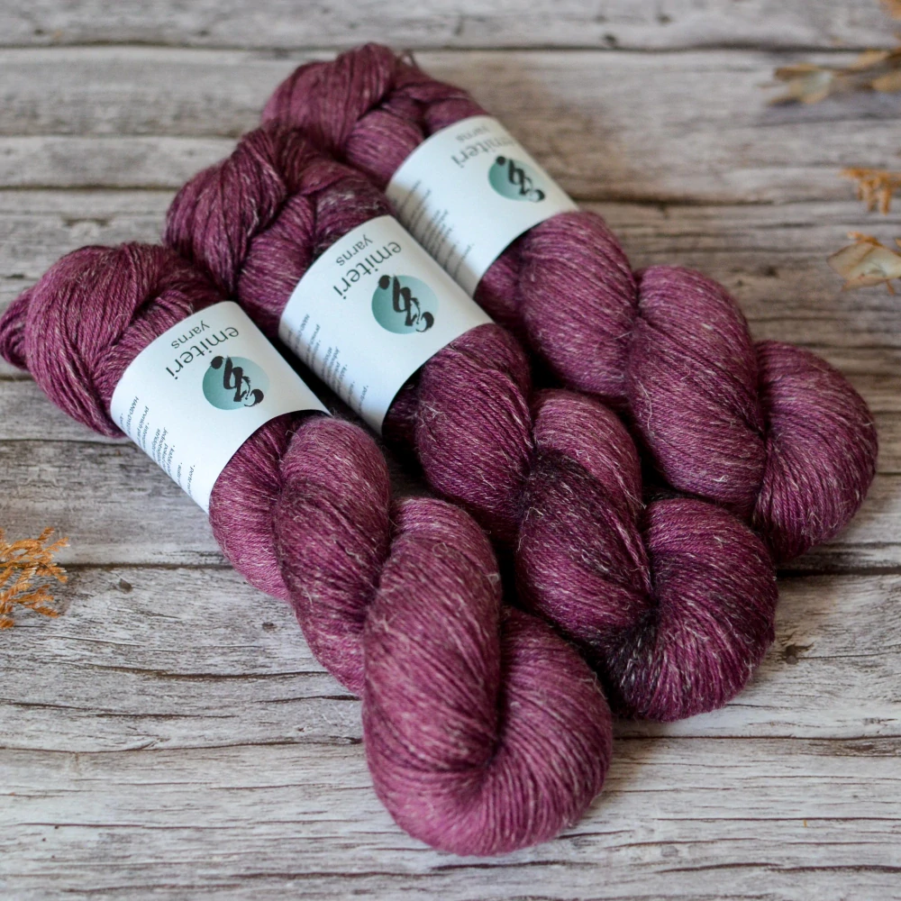 Merino Silk Linen - Blackcurrant