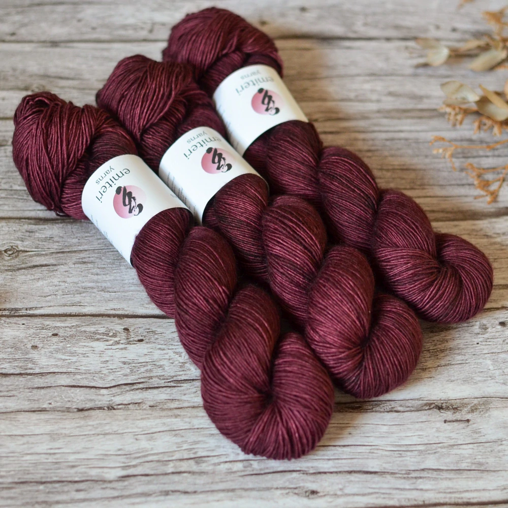 Merino Singles - Dark Bordeaux