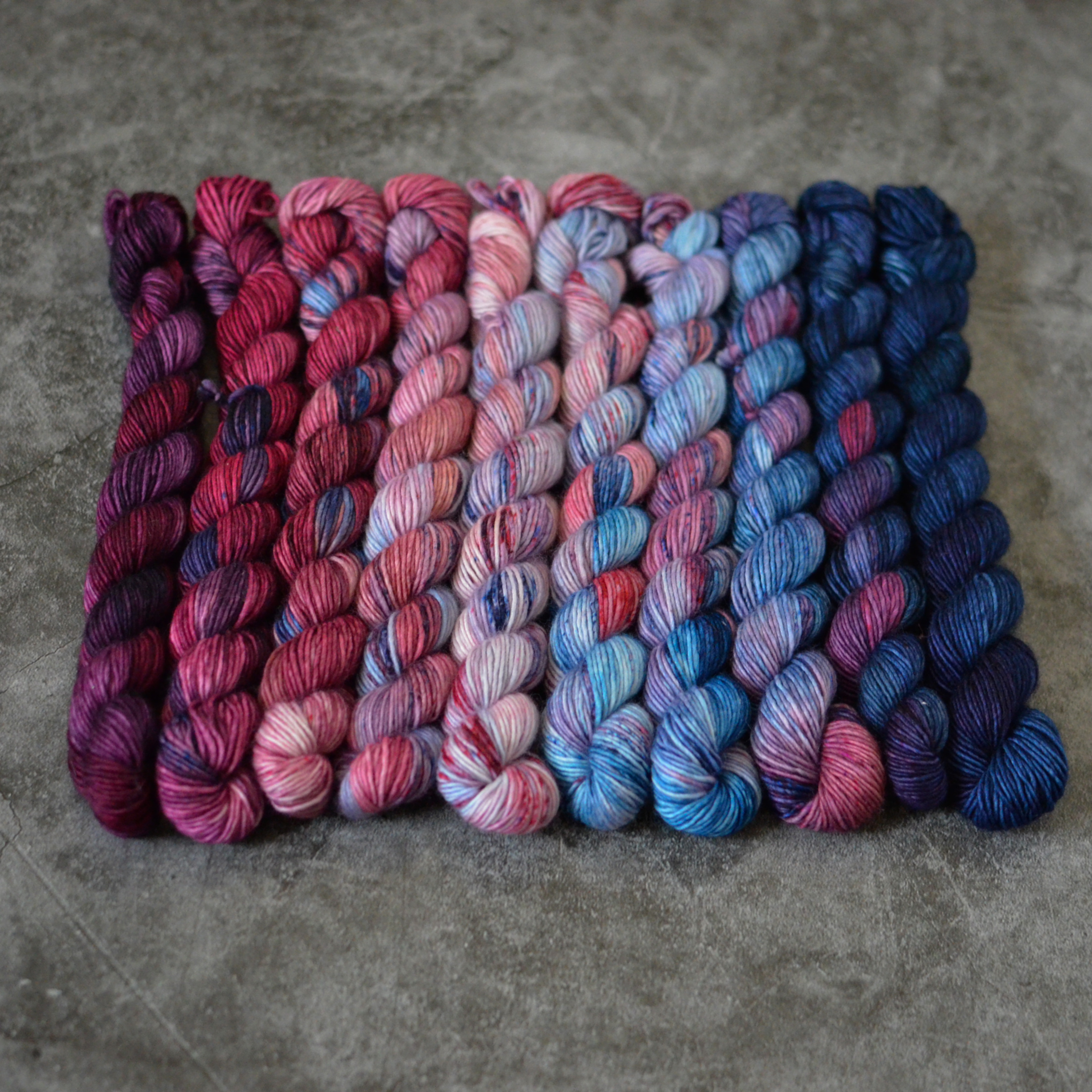 Fade set - Winter set - merino singles minis