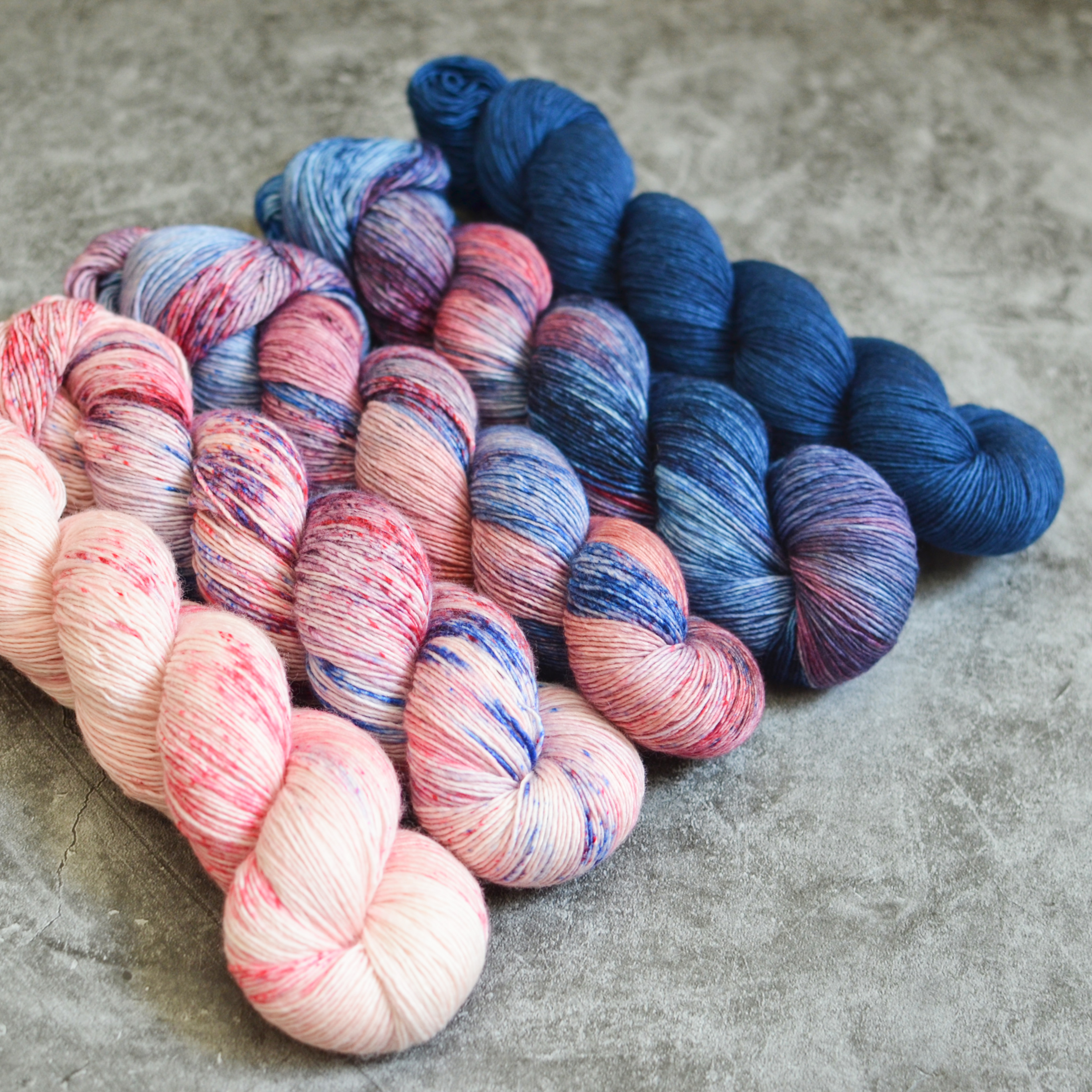 Fade set - Winter Tale - merino singles