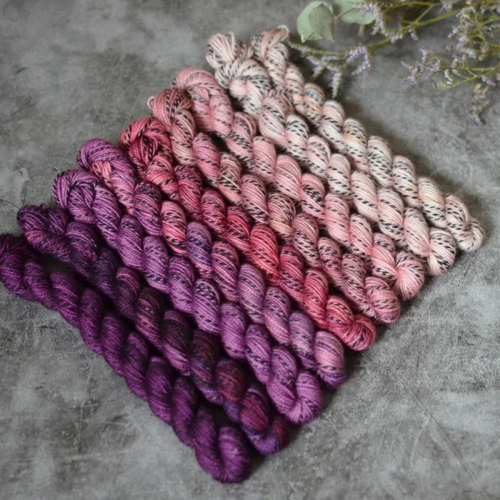 Fade set - Pink Devotion - Zebra sock minis