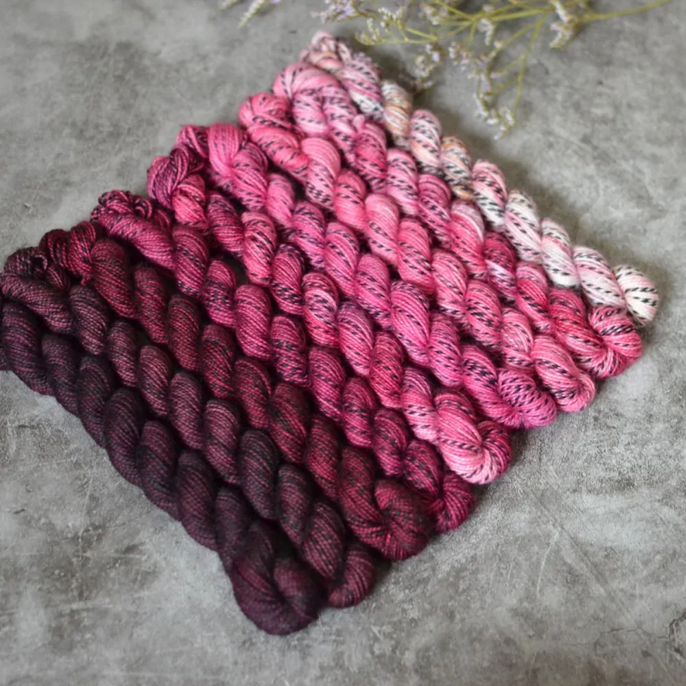 Fade set - Ruby Passion - Zebra sock minis