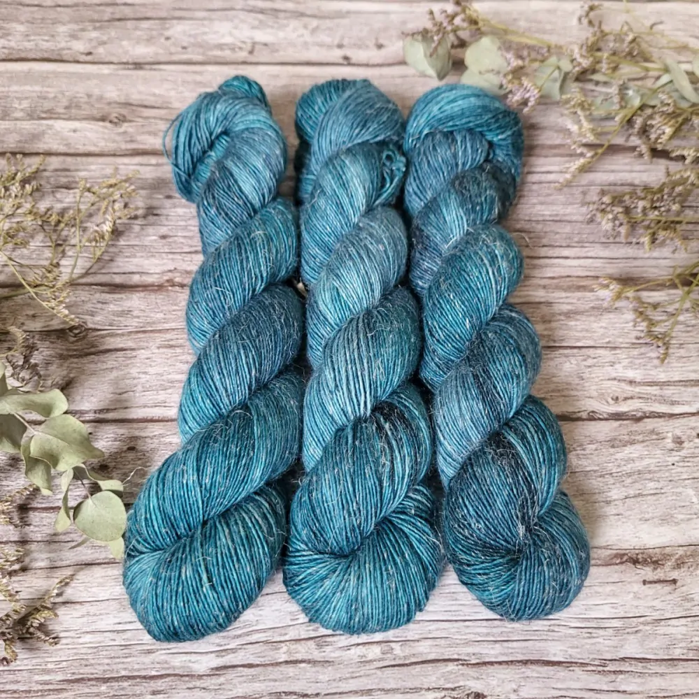 Merino Linen singles - Teal