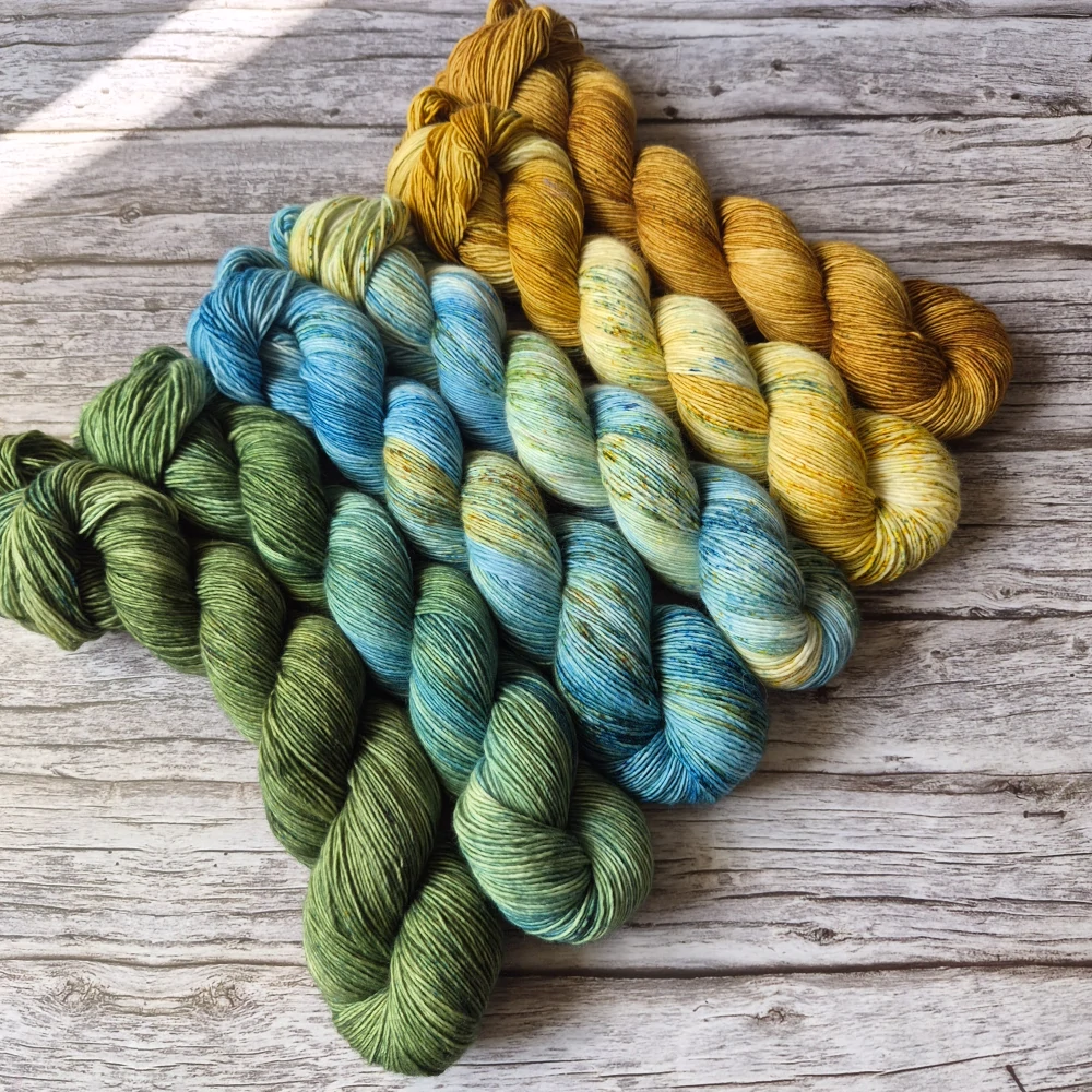 Fade set - Golden Sands - merino singles