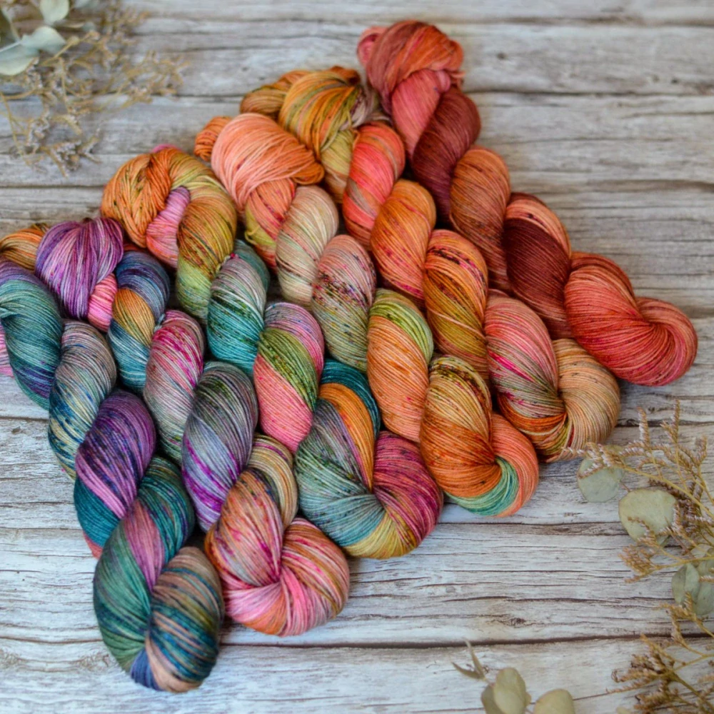 Fade set - Gardens of Babylon - merino fingering