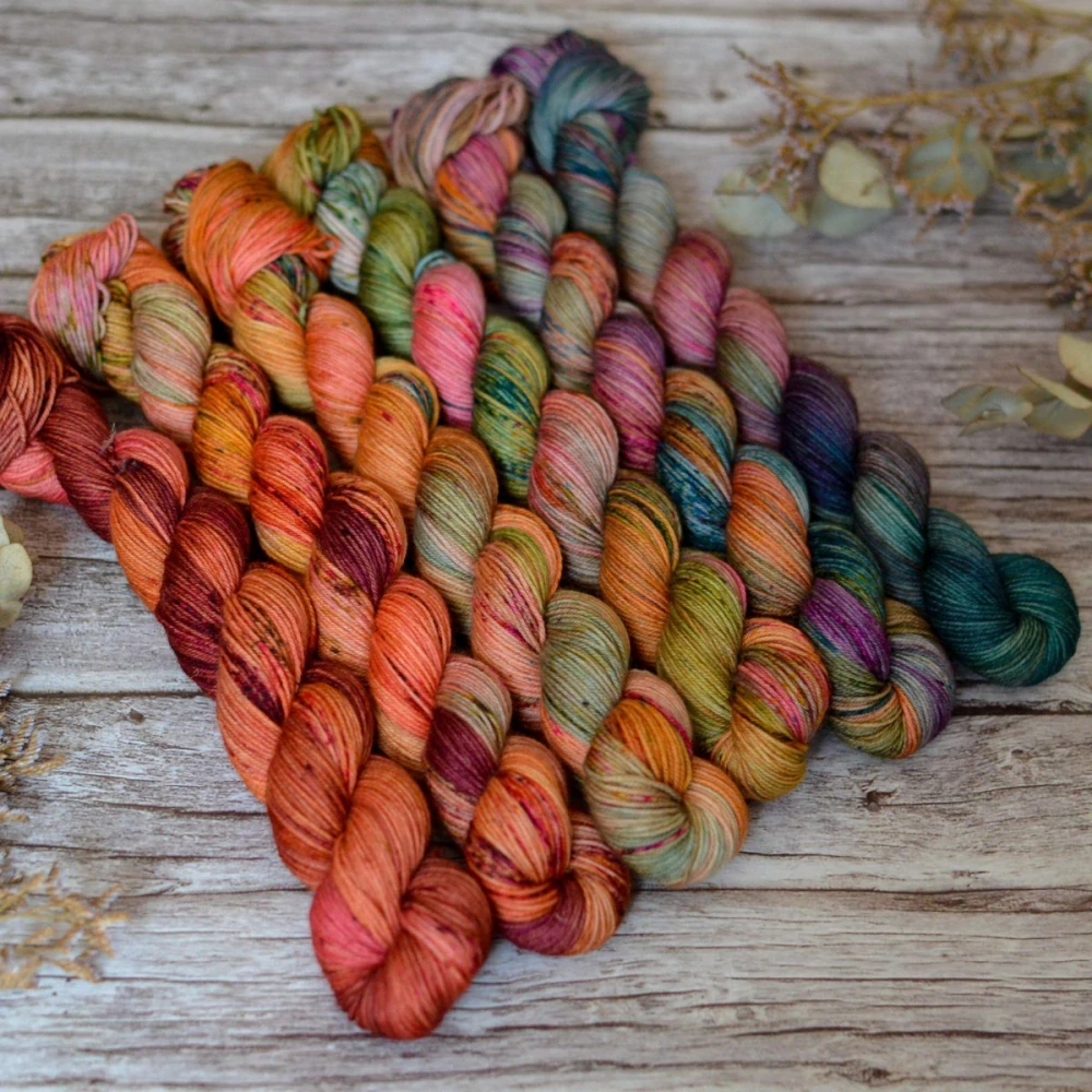 Fade set - Gardens of Babylon - merino fingering 50 g