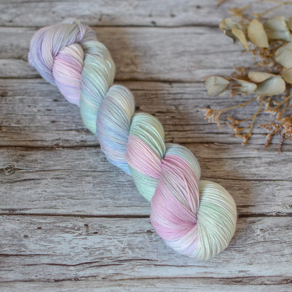 Platinum Sock - Frosted Petals