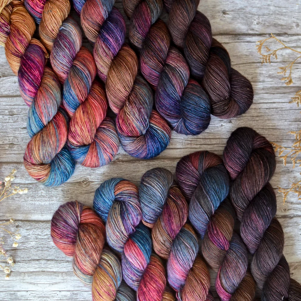 Fade set - AUTUMN REVERIE - merino singles