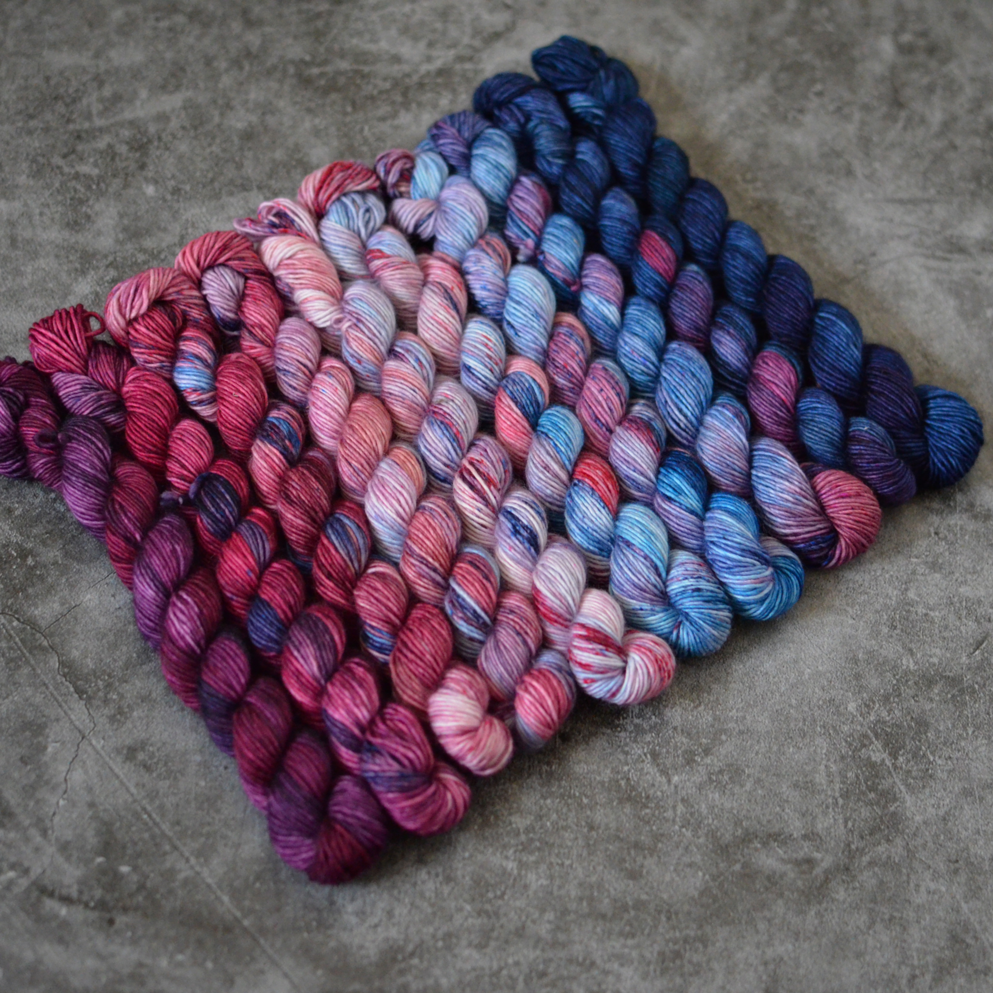 Fade set - Winter set - merino singles minis