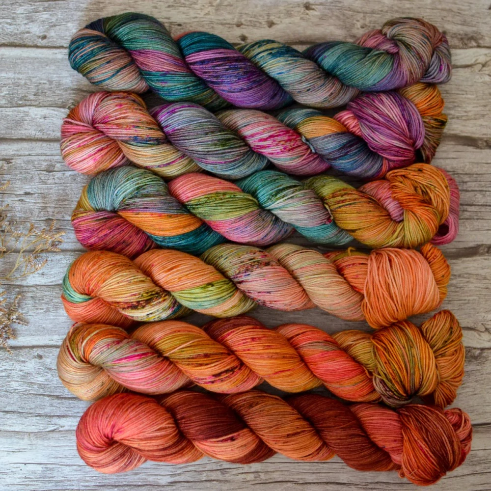 Fade set - Gardens of Babylon - merino fingering