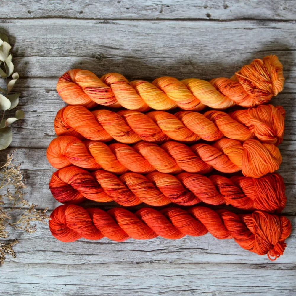 Fade set - Enid neons cold - merino fingering 50 g