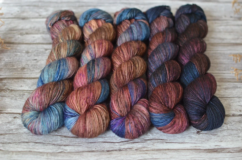 Fade set - AUTUMN REVERIE - merino singles