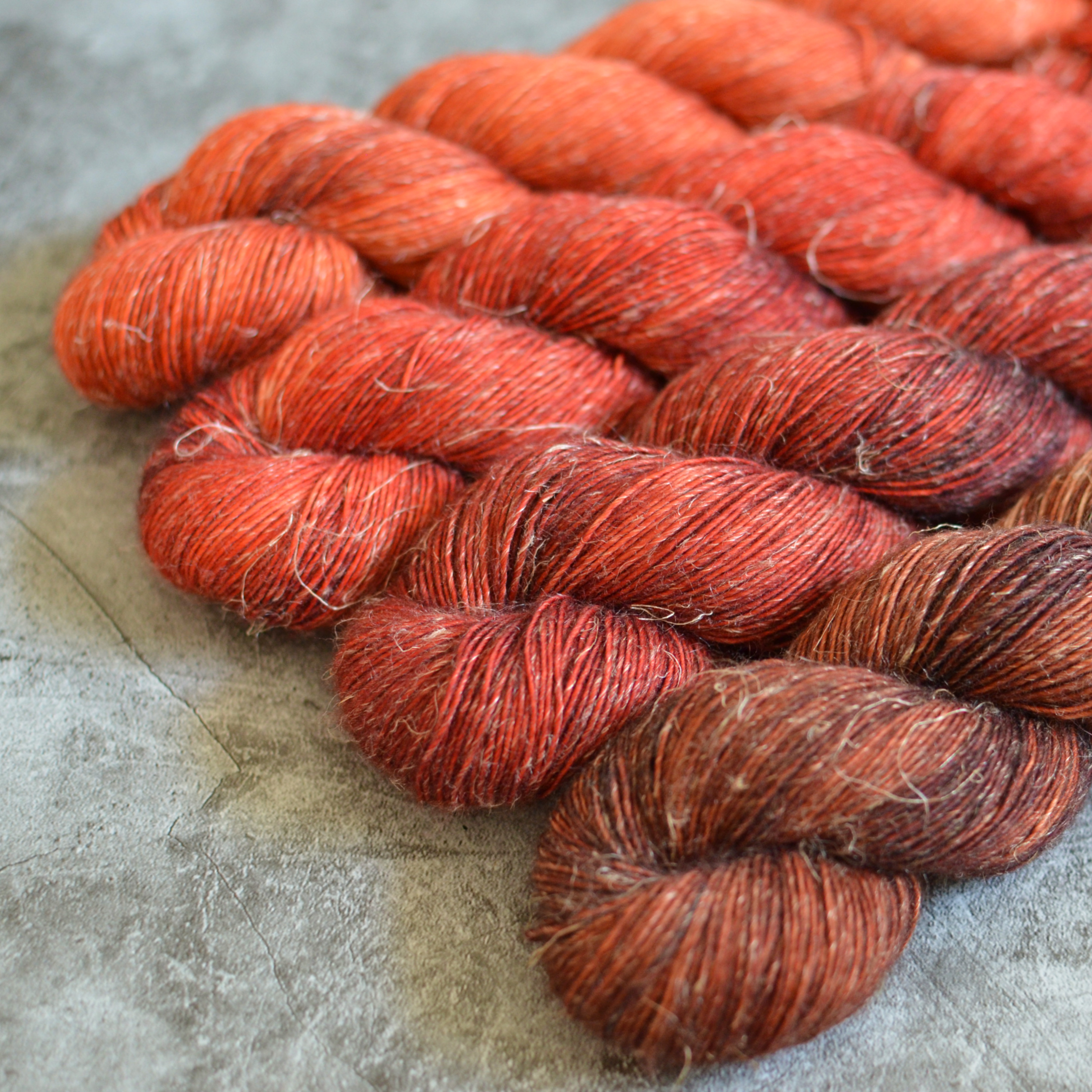 Fade set - Chestnut - merino linen