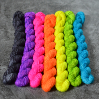 Fade set - Neons - merino singles minis
