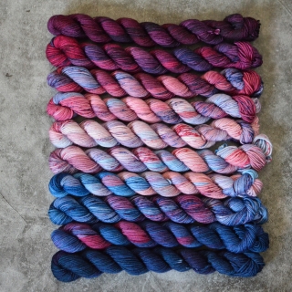 Fade set - Winter set - merino fingering minis