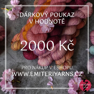 Dárkový poukaz na 2000 Kč
